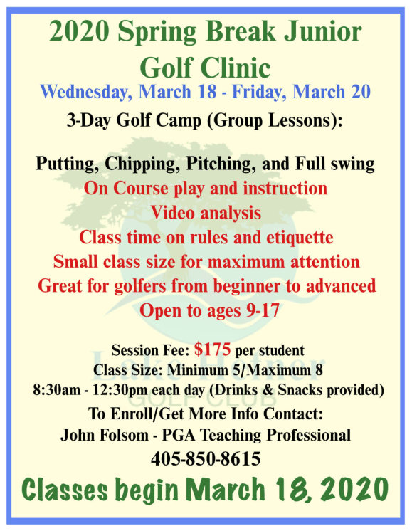 Hefner Jr Golf Clinics