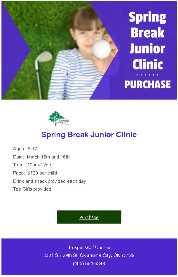 Trosper Spring Break Jr Clinic